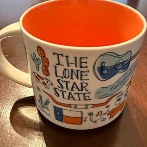Starbucks Texas "The Lone Star State" Been There Series Coffee Mug 14 oz